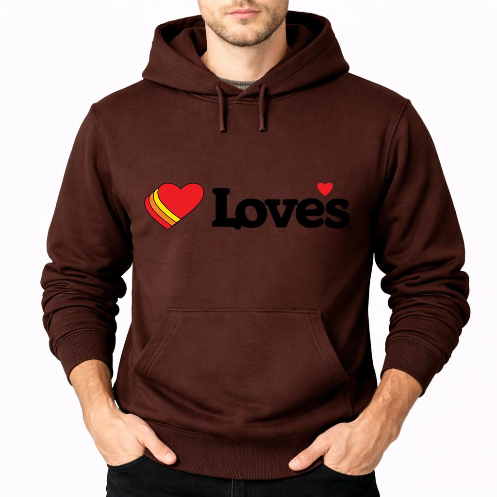 Men's Love's Travel Stops Pullover Hoodie - Brown