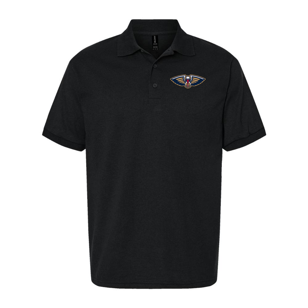 Men's New Orleans Pelicans Dry Blend Polo - Black