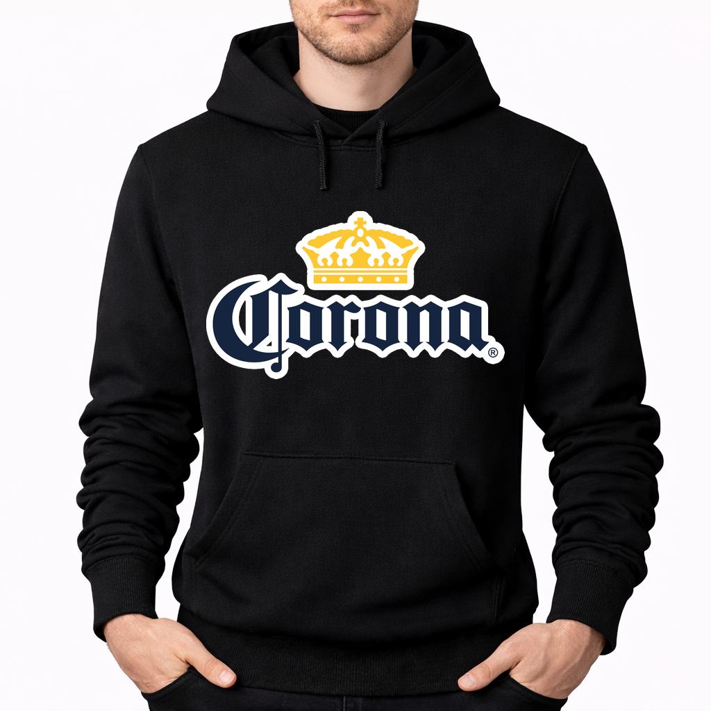 Men's Corona Pullover Hoodie - Black