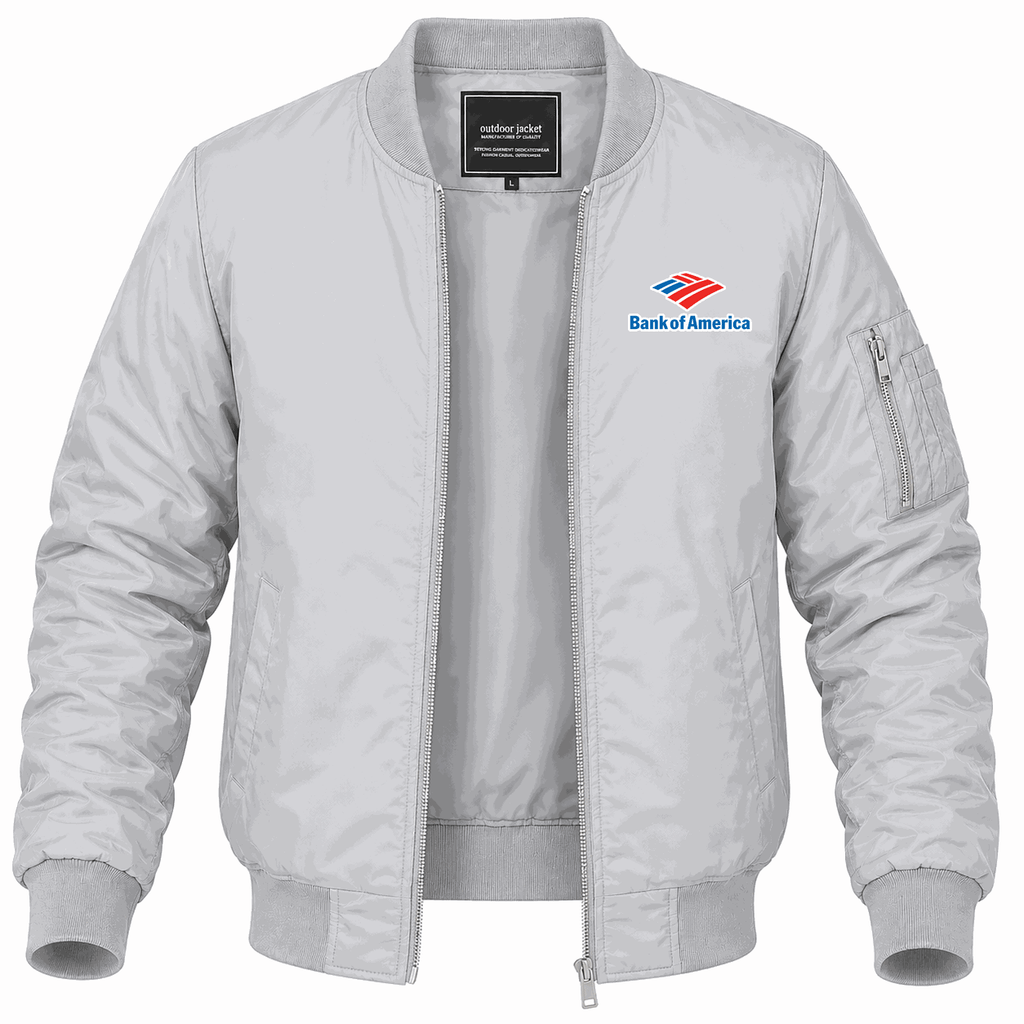 Men's Bank of America Lightweight Bomber Jacket - Gray