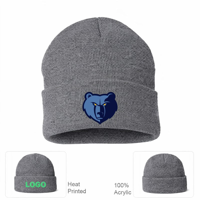 Memphis Grizzlies Grey Beanie Hat