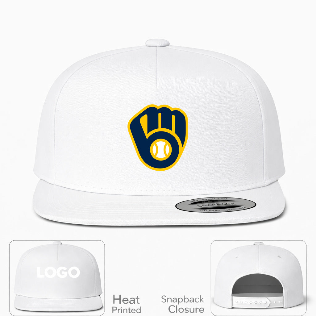 MLB Milwaukee Brewers Snapback Hat - White