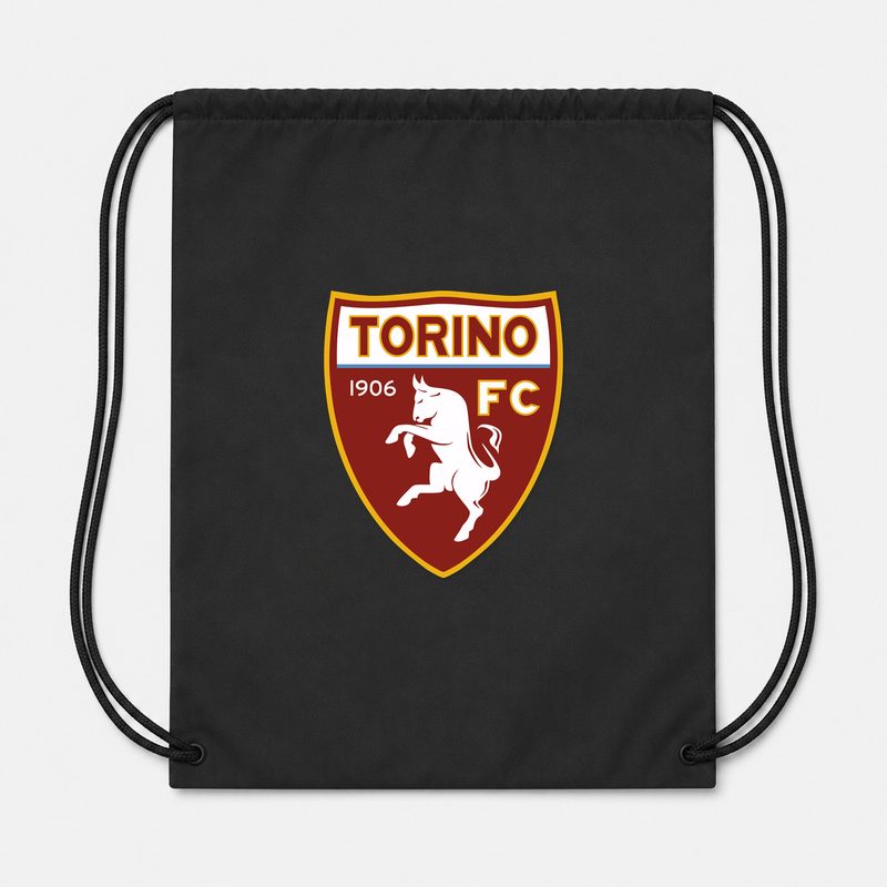 Torino Soccer Drawstring Bag - Black
