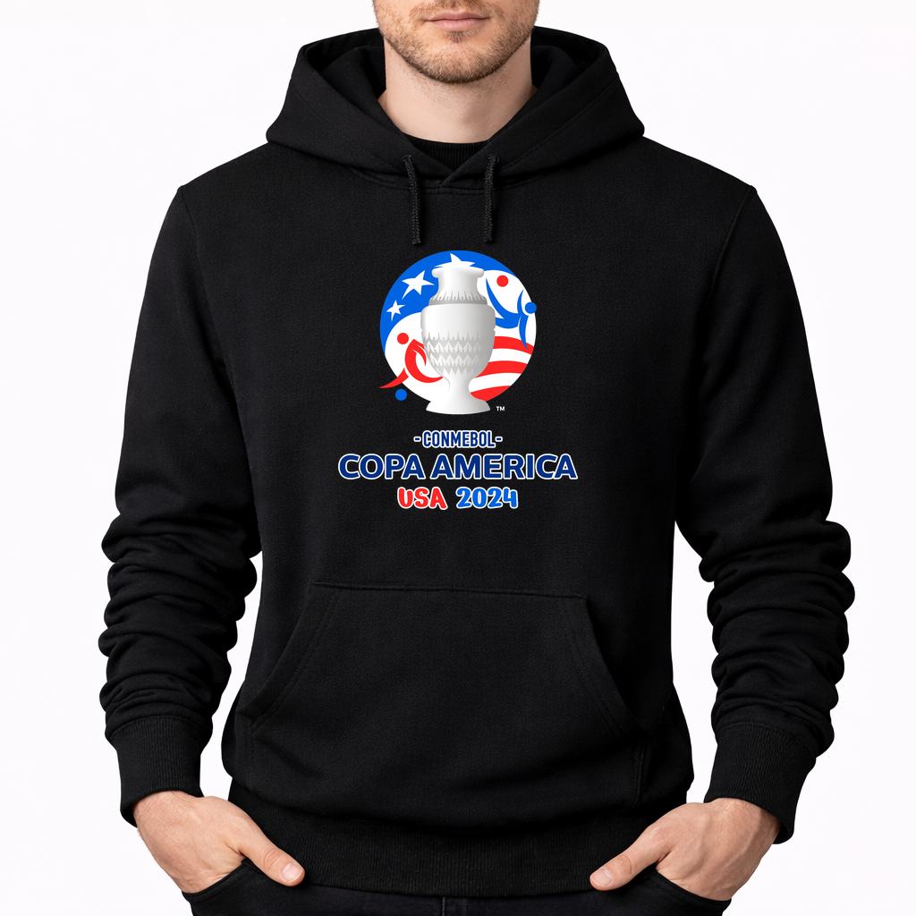 Men's Copa América 2024 Pullover Hoodie - Black
