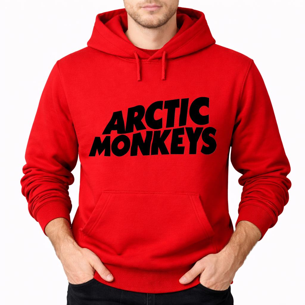 Men's Arctic Monkeys Pullover Hoodie - Red