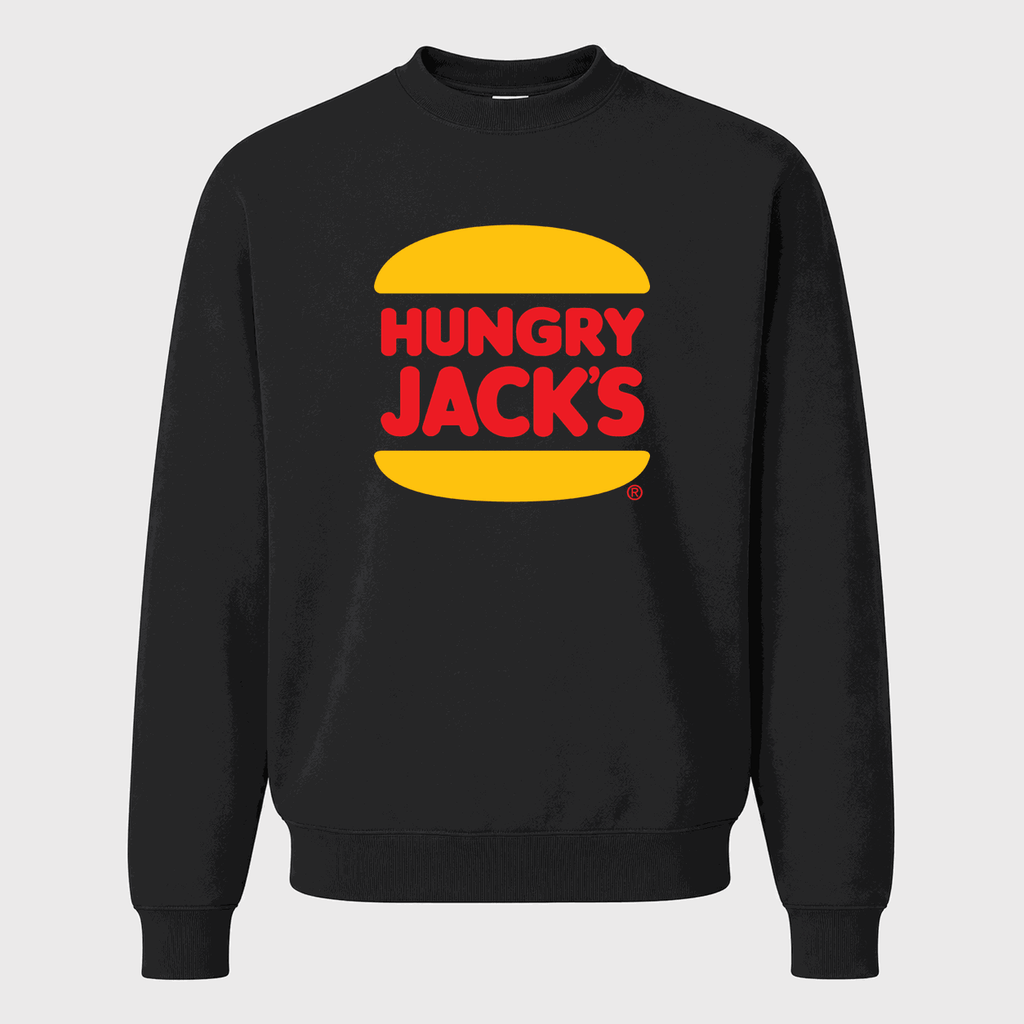 Men's Hungry Jack's Crewneck Sweatshirt - Black