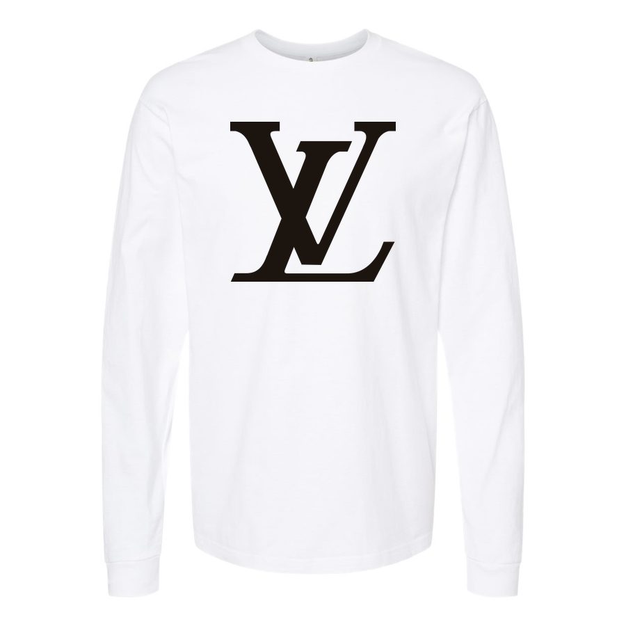 Men's Louis Vuitton Long sleeves Cotton Blend T-Shirt - White