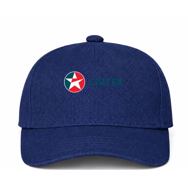 Caltex Logo Navy Dad Baseball Cap Hat