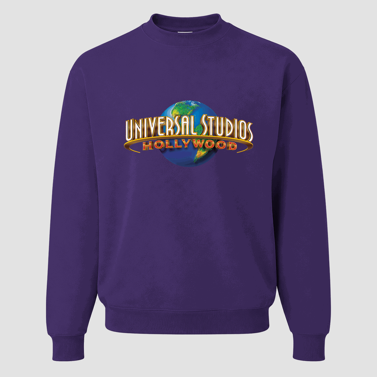 Men's Universal Studios Hollywood Crewneck Sweatshirt - Purple