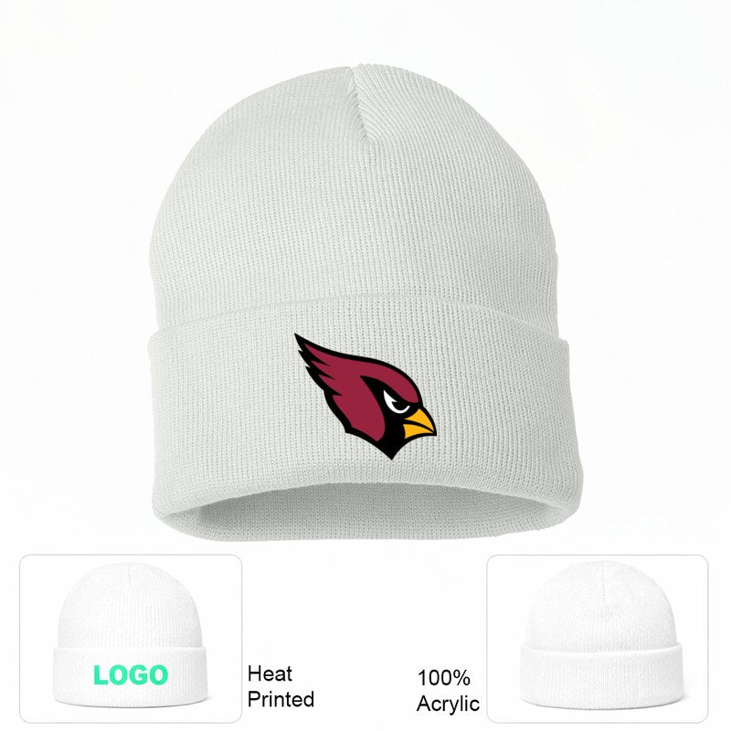 Arizona Cardinals White Beanie Hat