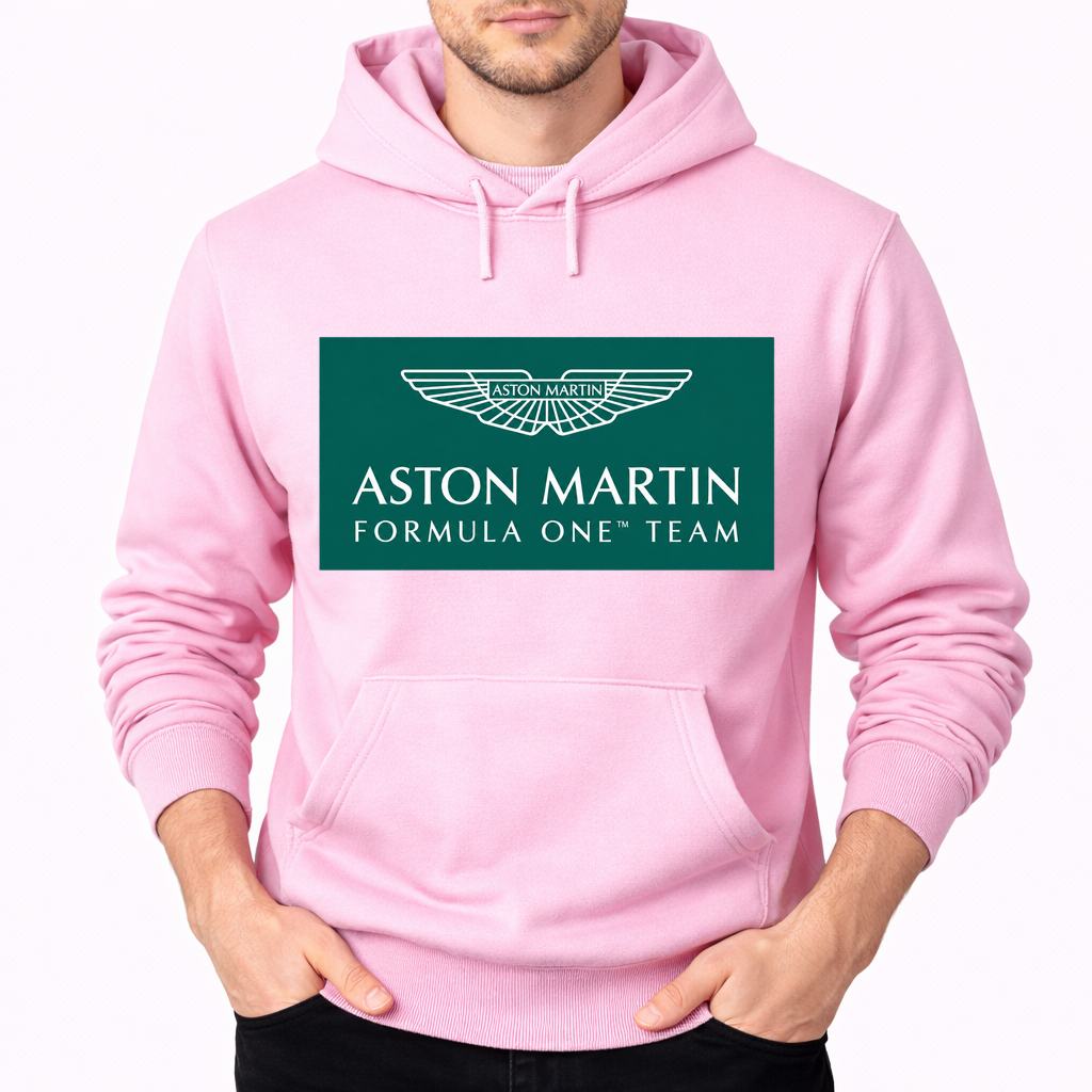 Men's Aston Martin Formula One Team Pullover Hoodie - Pink