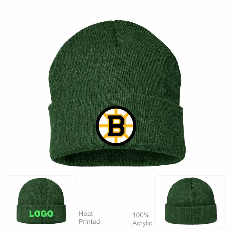 Boston Bruins Forest Green Beanie Hat