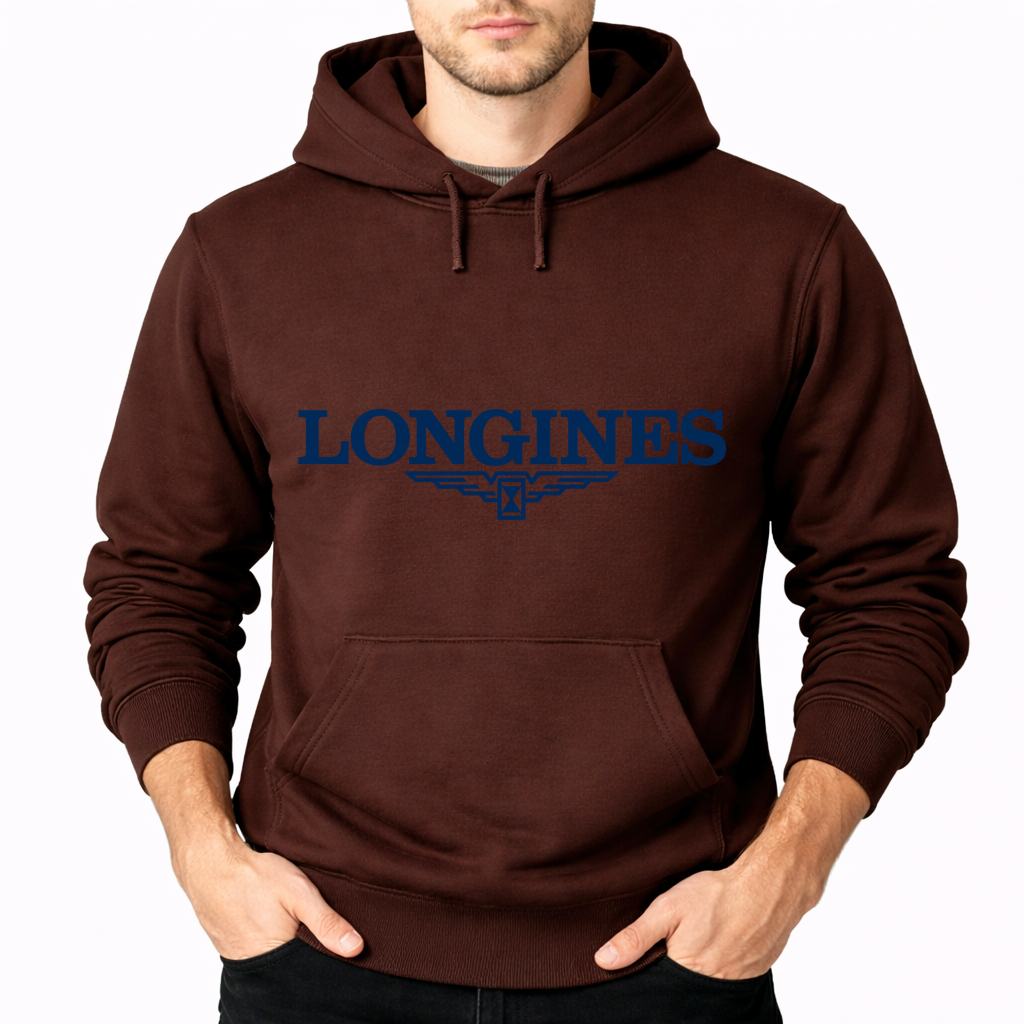 Men's Longines Pullover Hoodie - Brown