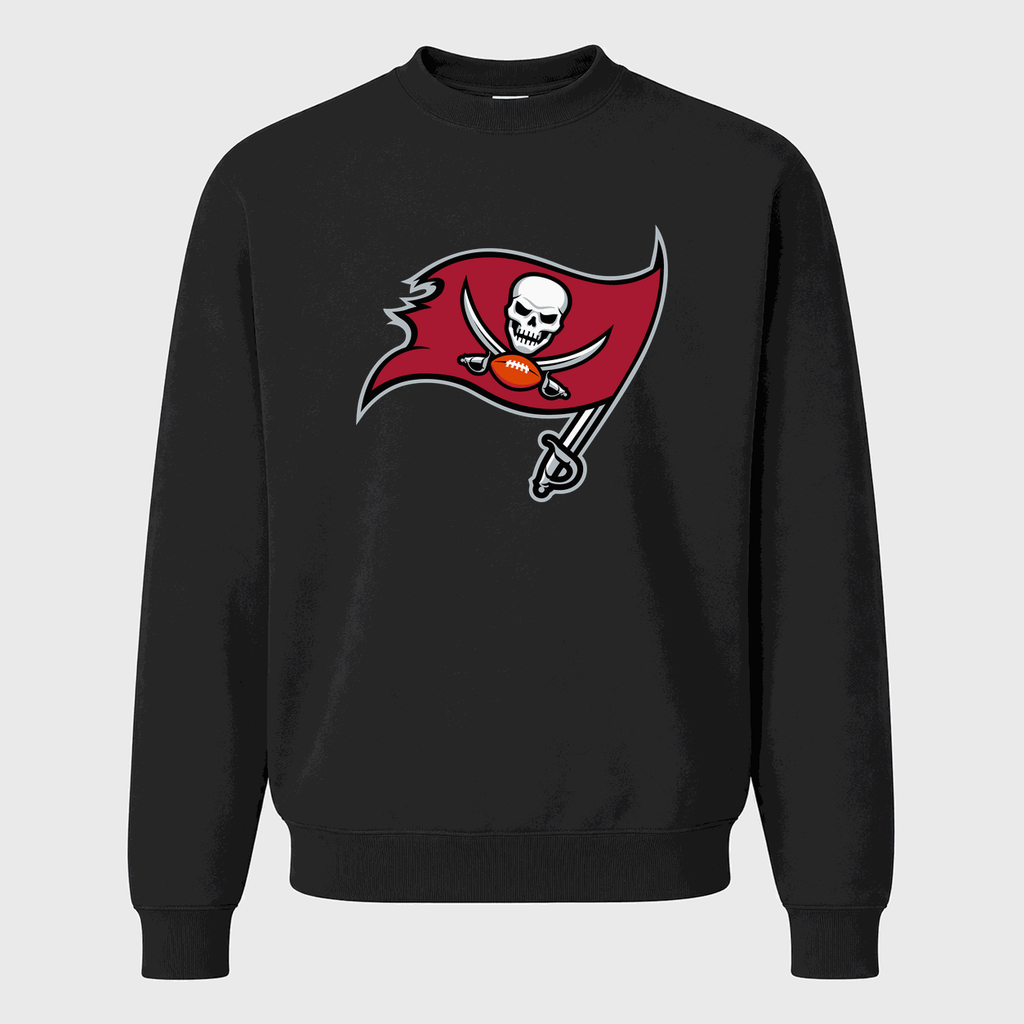 Men's Tampa Bay Buccaneers Crewneck Sweatshirt - Black