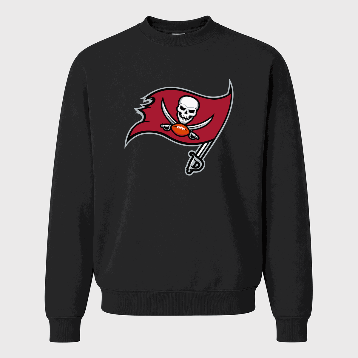 Men's Tampa Bay Buccaneers Crewneck Sweatshirt - Black