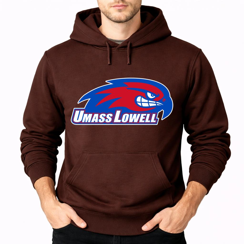 Men's UMass Lowell River Hawks Pullover Hoodie - Brown