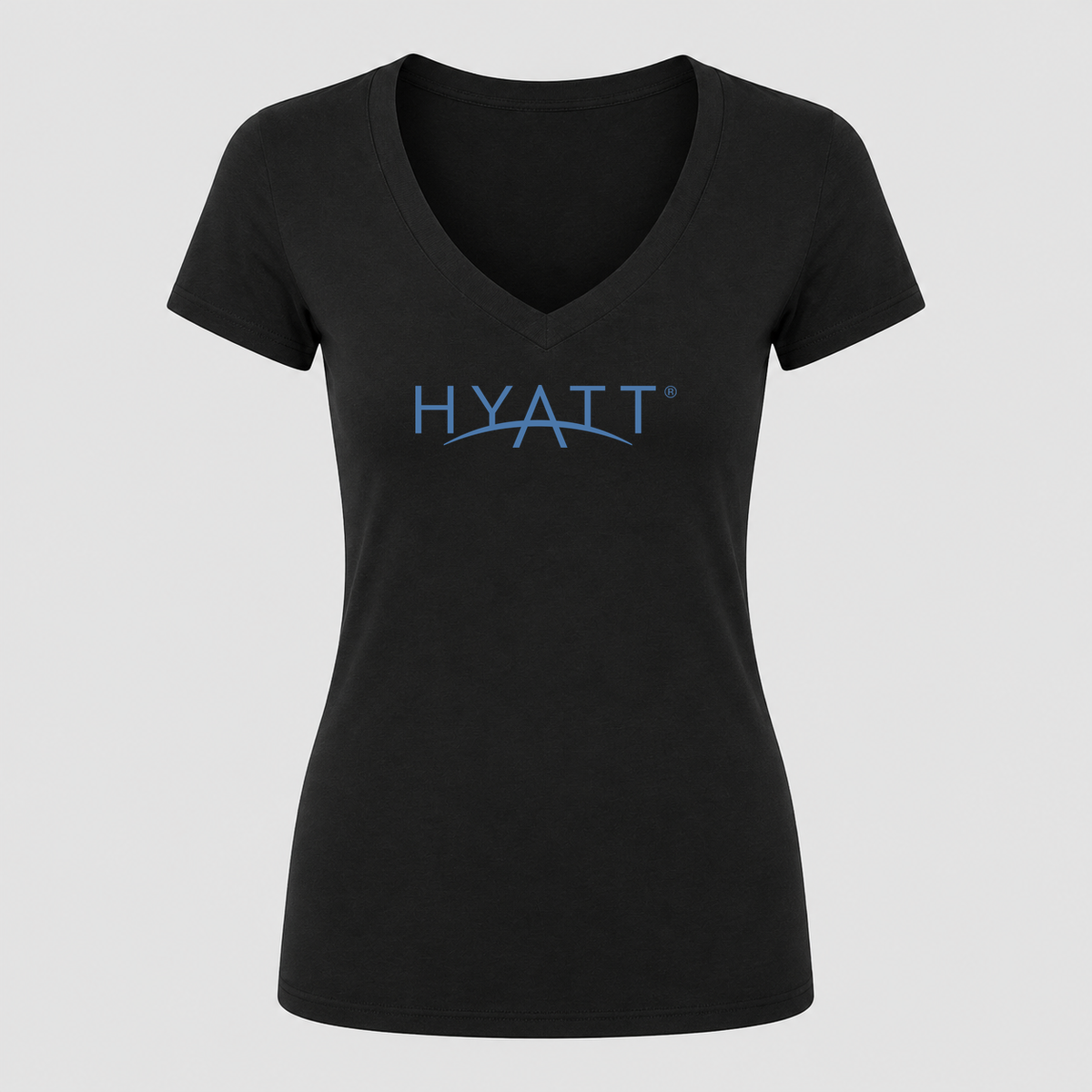 Women's Hyatt V Neck T-Shirt in black