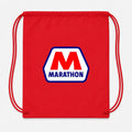 Marathon Drawstring Bag - Red