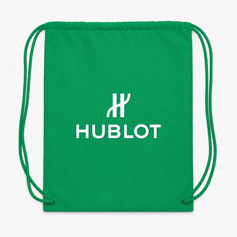 Hublot White Drawstring Bag - Green
