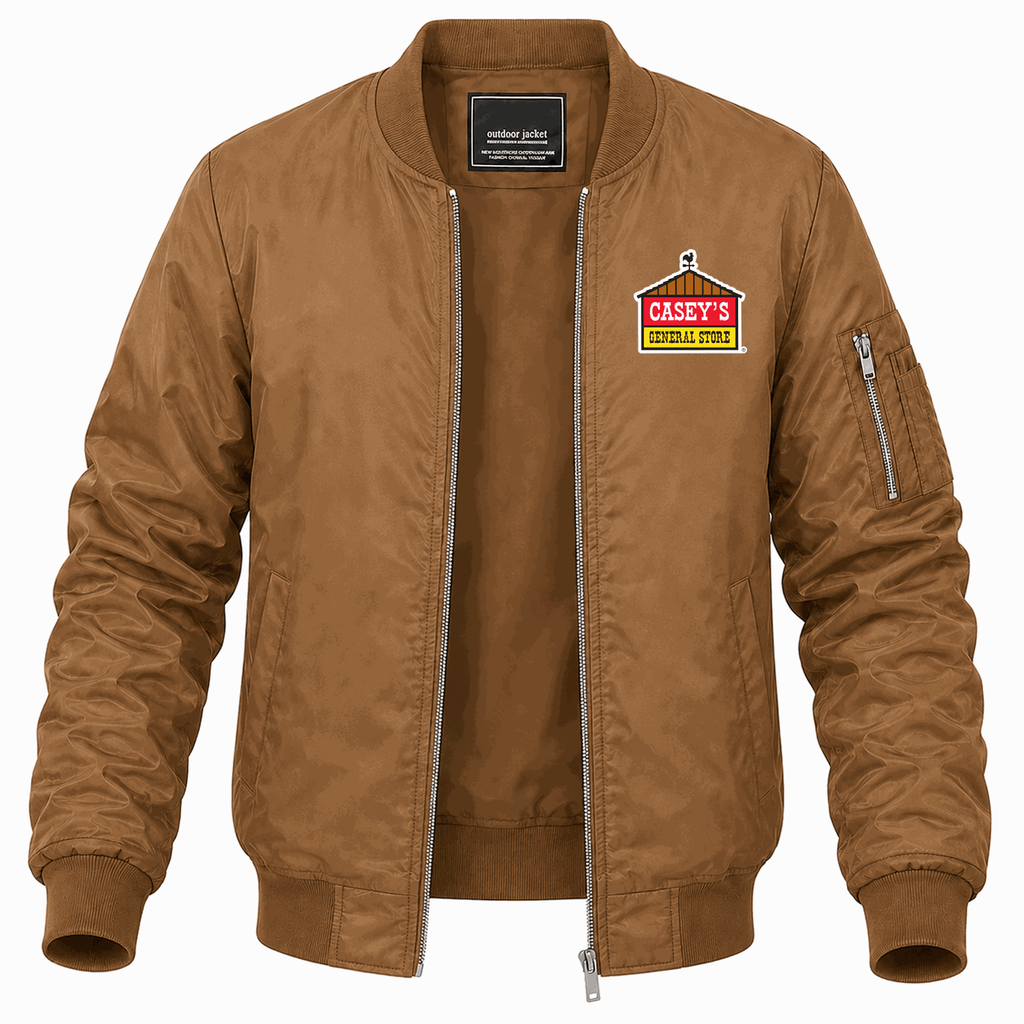 Men's Casey's General Stores Lightweight Bomber Jacket - Brown