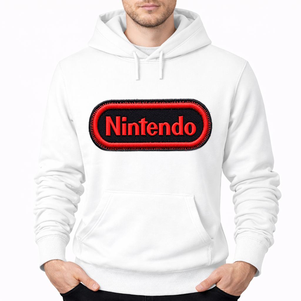 Men's Nintendo Pullover Hoodie - White