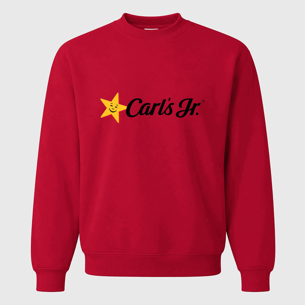 Men's Carl's Jr. Crewneck Sweatshirt - Red