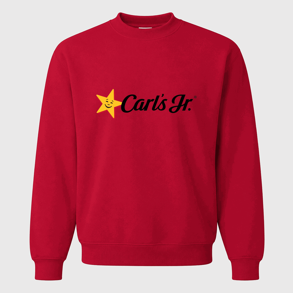 Men's Carl's Jr. Crewneck Sweatshirt - Red