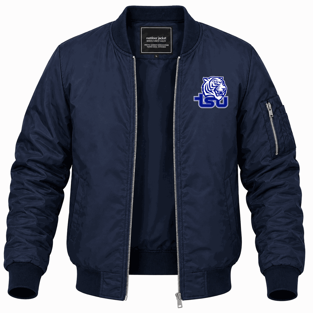 Men's Tennessee State Tigers Logo Lightweight Bomber Jacket - Navy