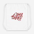 Lana Del Rey Drawstring Bag - White