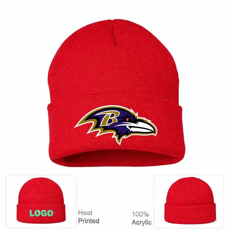 Baltimore Ravens Red Beanie Hat
