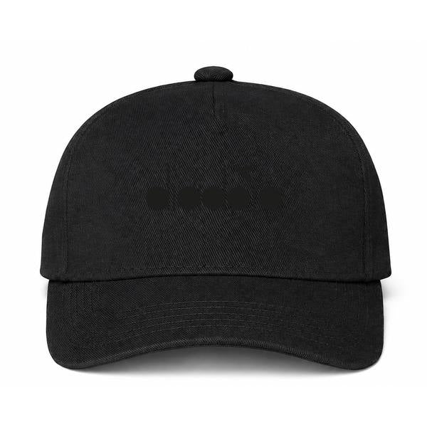 Diadora Logo Black Dad Baseball Cap Hat