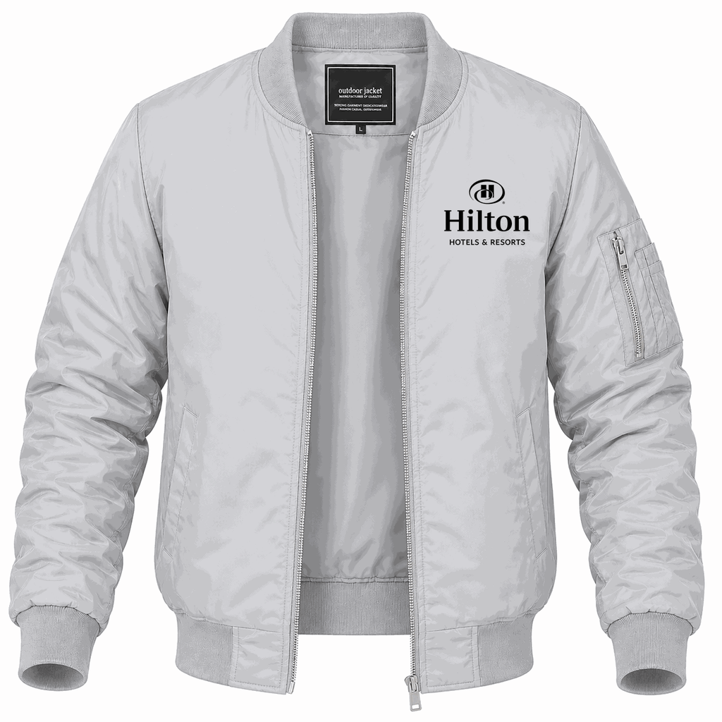 Men's Hilton Lightweight Bomber Jacket - Gray