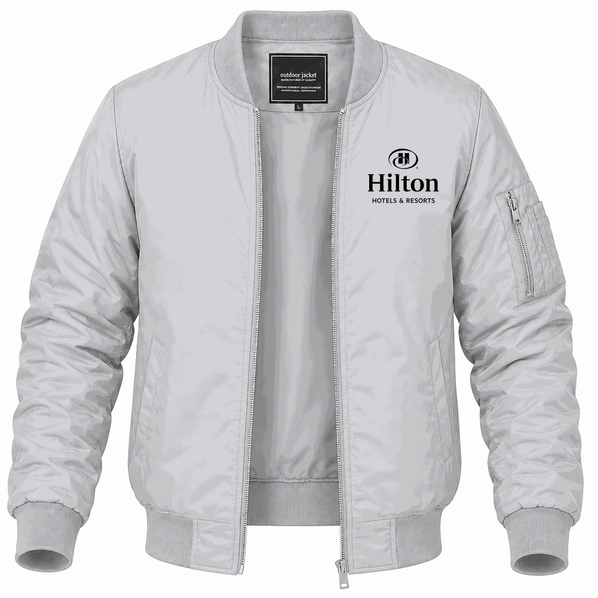 Men's Hilton Lightweight Bomber Jacket - Gray