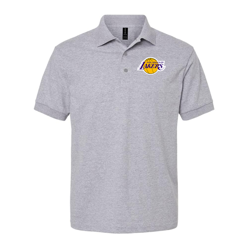 Men's Los Angeles Lakers Dry Blend Polo - Gray