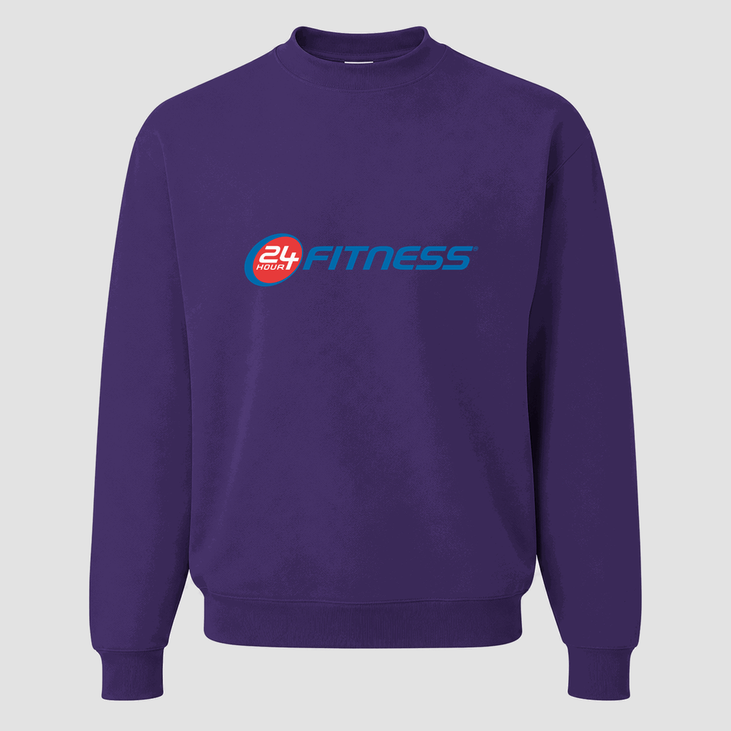 Men's 24 Hour Fitness Crewneck Sweatshirt - Purple