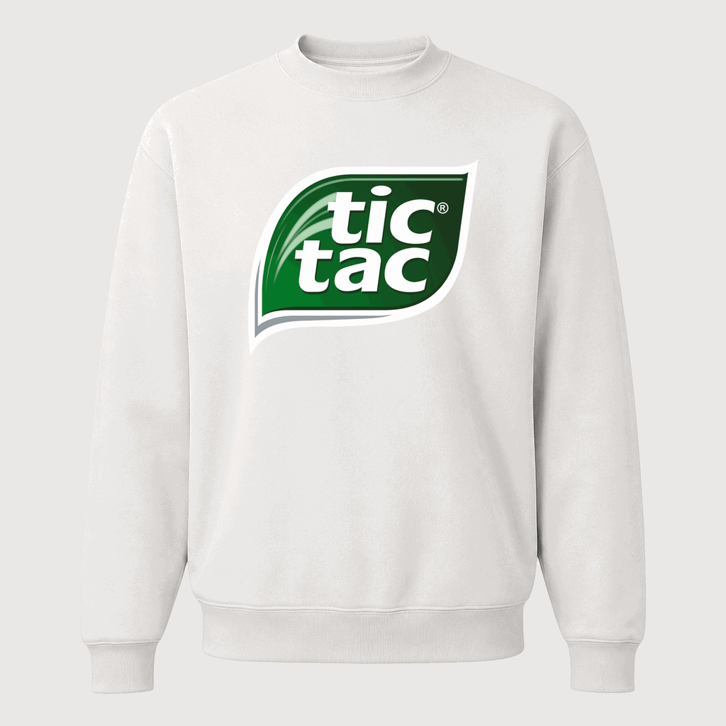 Men's Tic Tac Crewneck Sweatshirt - White