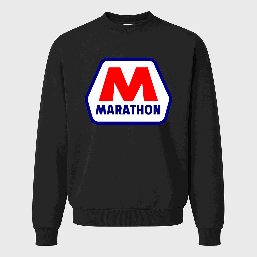 Men's Marathon Crewneck Sweatshirt - Black