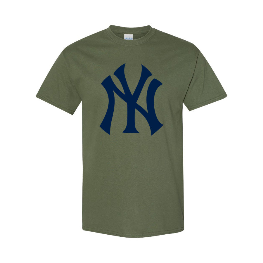 Men's New York Yankees Cotton T-Shirt - Army Green