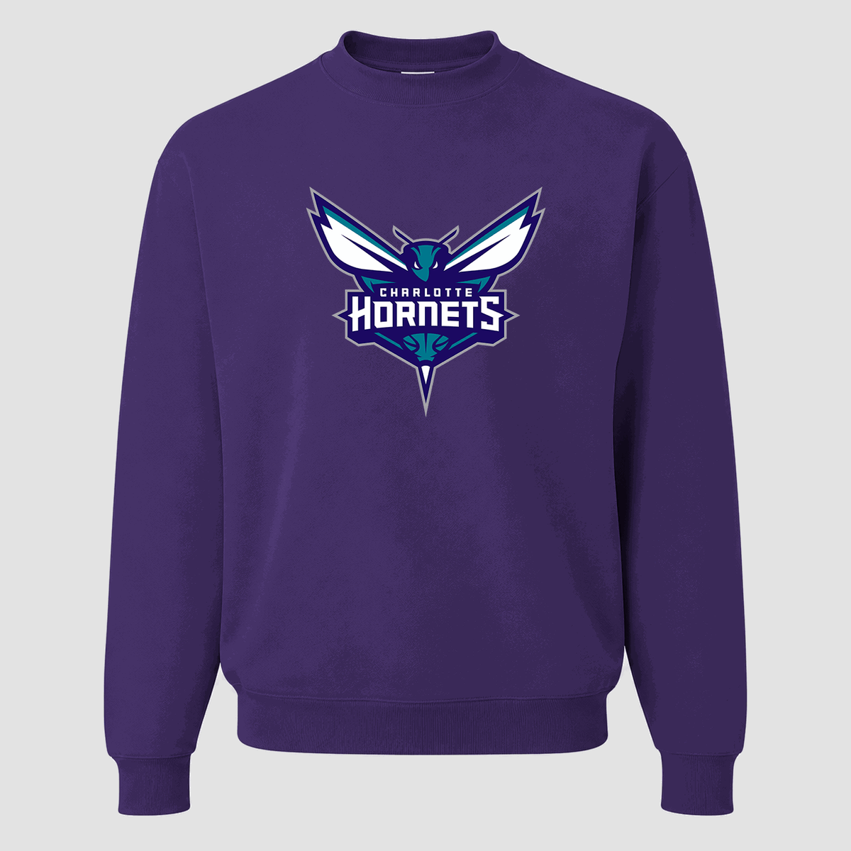 Men's Charlotte Hornets Crewneck Sweatshirt - Purple