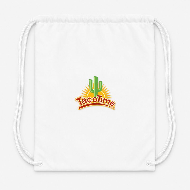 TacoTime Drawstring Bag - White