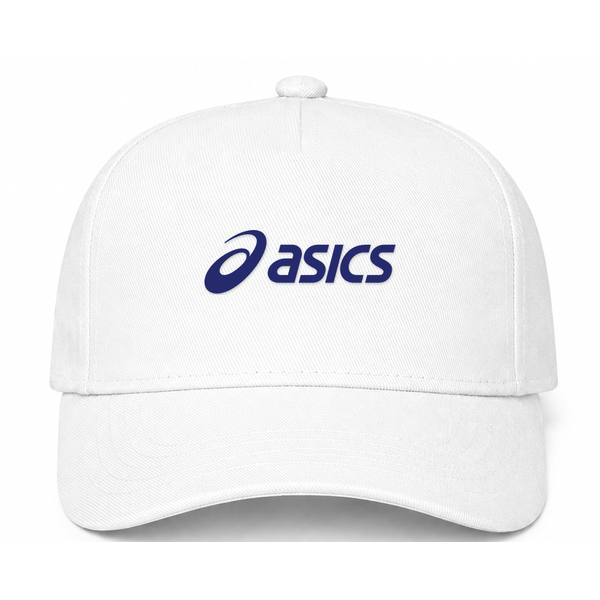 ASICS Logo White Dad Baseball Cap Hat