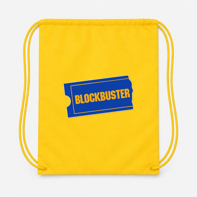 Blockbuster Drawstring Bag - Yellow
