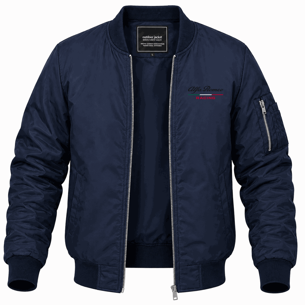 Men's Alfa Romeo Racing Lightweight Bomber Jacket - Navy