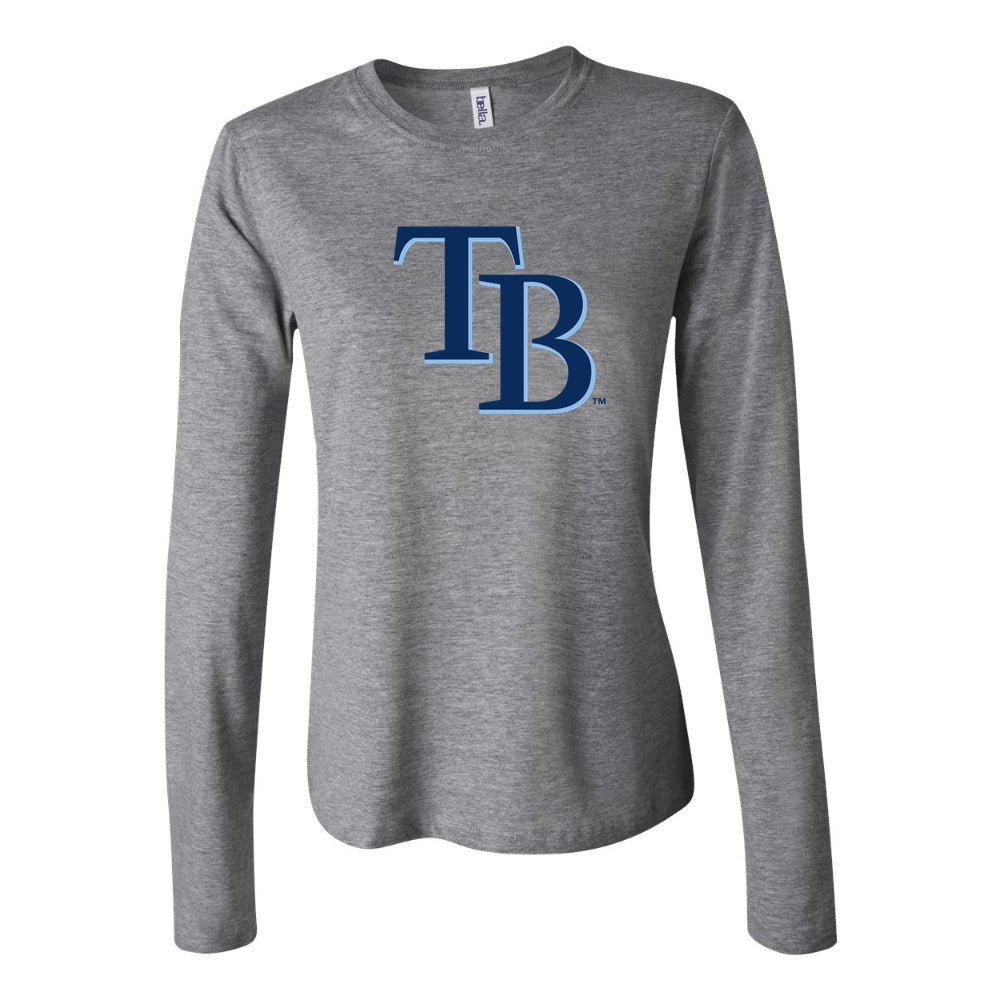 Women's Tampa Bay Rays Long Sleeve T-Shirt - Gray