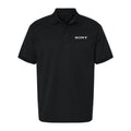 Men's Sony White Dry Blend Polo - Black