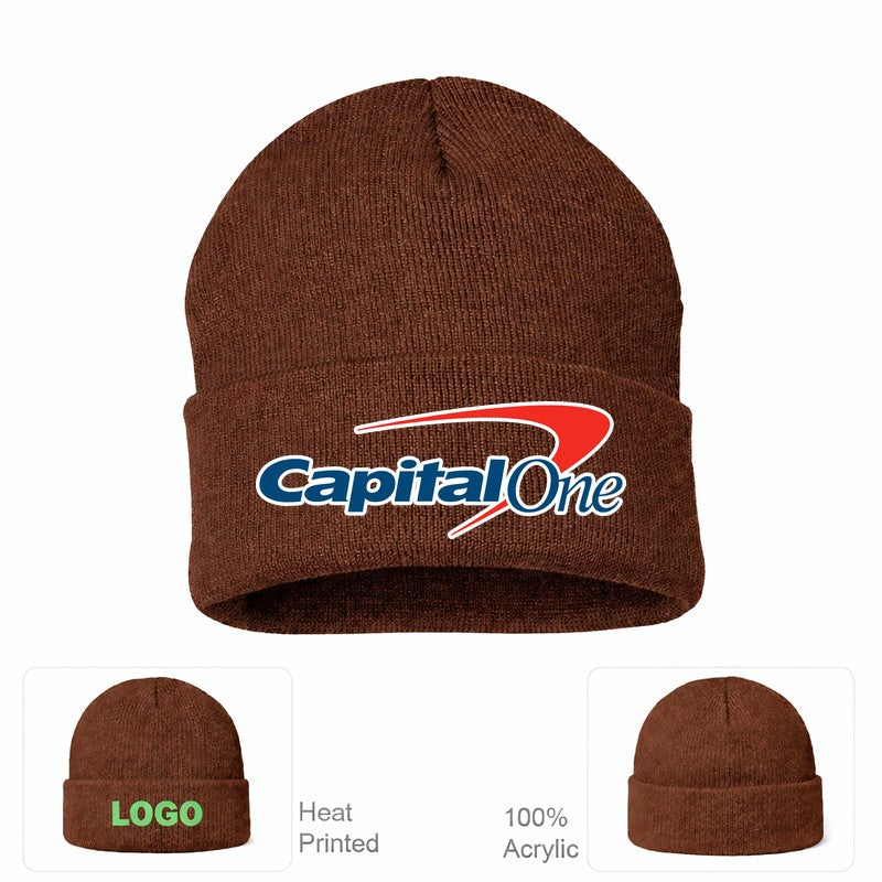 Capital One Brown Beanie Hat