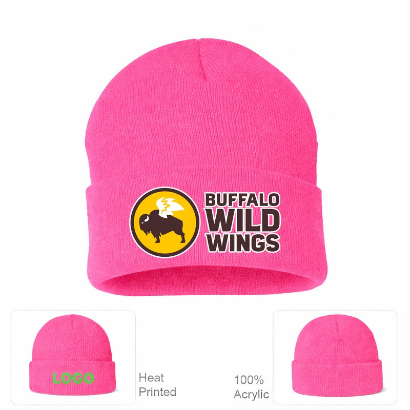 Buffalo Wild Wings Pink Beanie Hat
