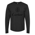 Men's Cartier black logo Long sleeves Cotton Blend T-Shirt - Black