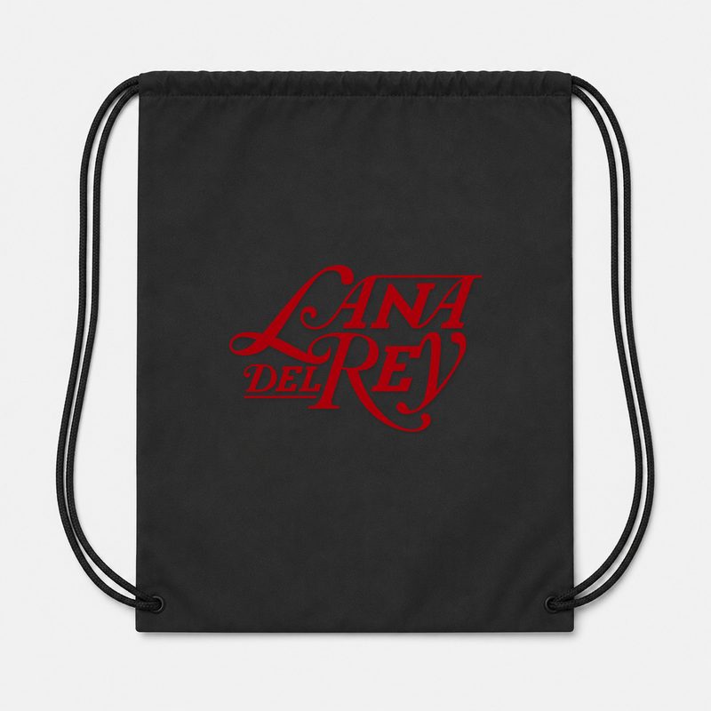 Lana Del Rey Drawstring Bag - Black
