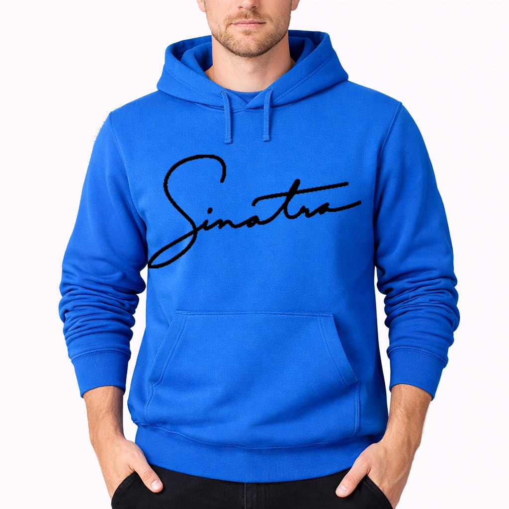 Men's Frank Sinatra Pullover Hoodie - Azure